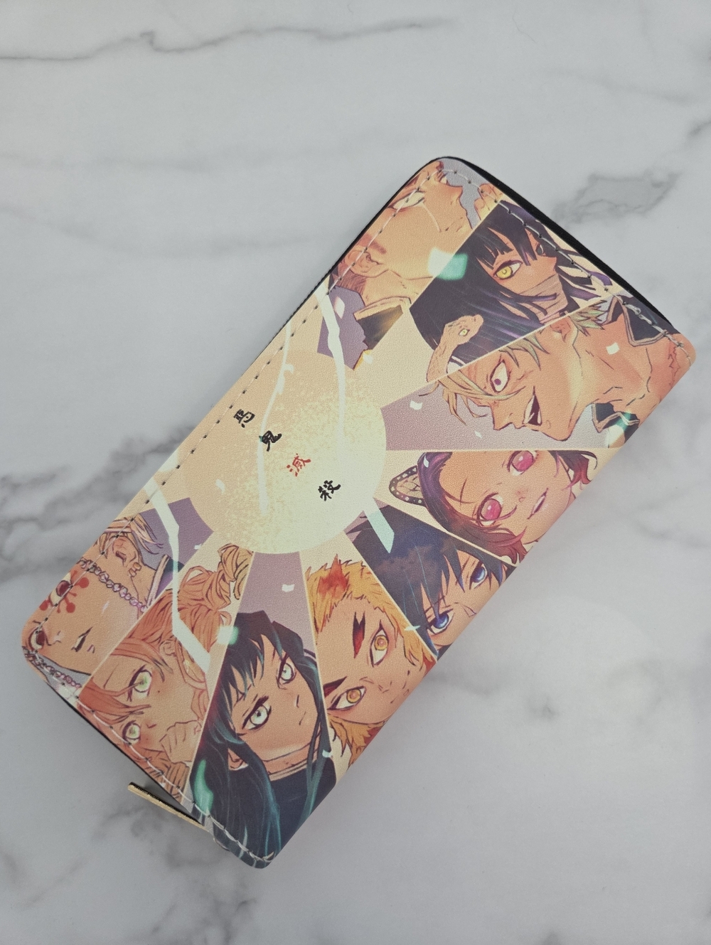 Anime Character Print Zip Around Long Wallet Card Holder - Picture 2 of 12